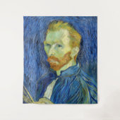 Vincent van Gogh - Selbstportrait mit Palette Wandteppich (Vorderseite)