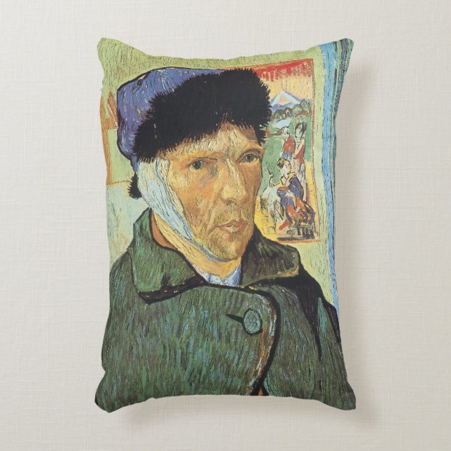Vincent van Gogh - Selbstportrait mit verbanntem O Dekokissen (Vorderseite(Vertikal))