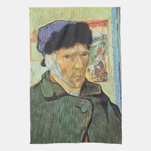 Vincent van Gogh - Selbstportrait mit verbanntem O Geschirrtuch (Vertikal)