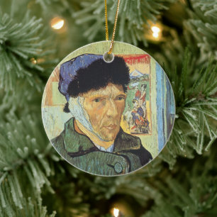 Vincent van Gogh - Selbstportrait mit verbanntem O Keramikornament