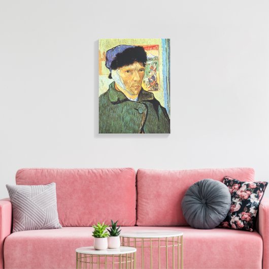 Vincent van Gogh - Selbstportrait mit verbanntem O Leinwanddruck (Insitu (Wohnzimmer))
