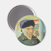 Vincent van Gogh - Selbstportrait mit verbanntem O Magnet (Vorderseite/Rückseite)