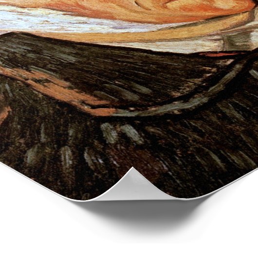 Vincent Van Gogh - Selbstportrait mit verbanntem O Poster (Ecke)