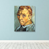 VINCENT VAN GOGH - Selbstportrait ohne Bart Leinwanddruck (Insitu (Holzboden))