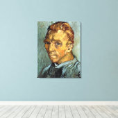 VINCENT VAN GOGH - Selbstportrait ohne Bart Leinwanddruck (Insitu (Holzboden))