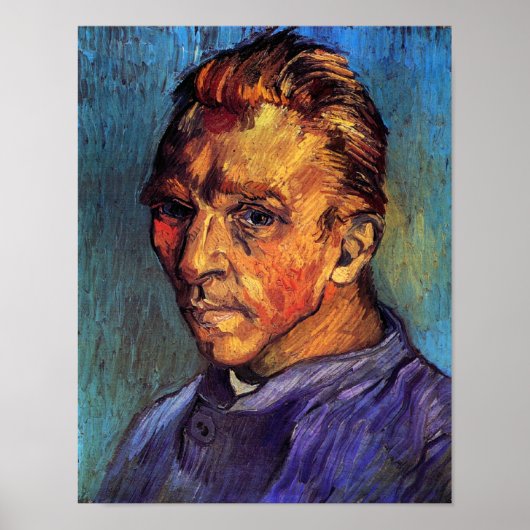 Vincent Van Gogh - Selbstportrait ohne Bart Poster (Vorne)