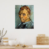 VINCENT VAN GOGH - Selbstportrait ohne Bart Poster (Küche)
