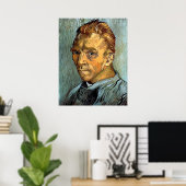 VINCENT VAN GOGH - Selbstportrait ohne Bart Poster (Heimbüro)