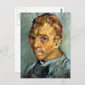 VINCENT VAN GOGH - Selbstportrait ohne Bart Postkarte (Vorne/Hinten)