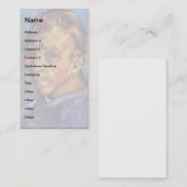 Vincent Van Gogh - Selbstportrait ohne Bart Visitenkarte (Vorne/Hinten)