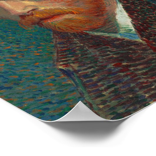 Vincent van Gogh - Selbstportrait Poster (Ecke)