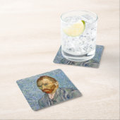 Vincent Van Gogh - Selbstportrait Rechteckiger Pappuntersetzer (Vor Ort)