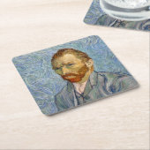 Vincent Van Gogh - Selbstportrait Rechteckiger Pappuntersetzer (angewinkelt)