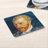 Vincent Van Gogh - Selbstportrait Rechteckiger Pappuntersetzer (angewinkelt)