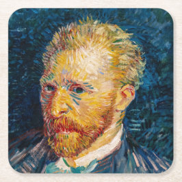Vincent Van Gogh - Selbstportrait Rechteckiger Pappuntersetzer