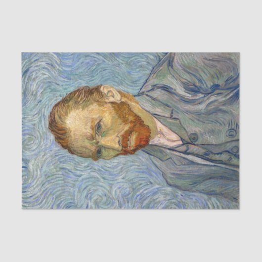 Vincent Van Gogh - Selbstportrait Seidenpapier (Vorderseite)