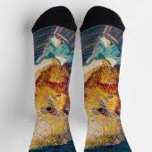 Vincent Van Gogh - Selbstportrait Socken (Oben)