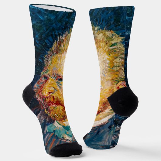 Vincent Van Gogh - Selbstportrait Socken (Gewinkelt)