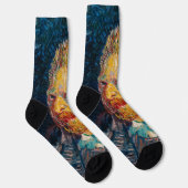 Vincent Van Gogh - Selbstportrait Socken (Rechts)