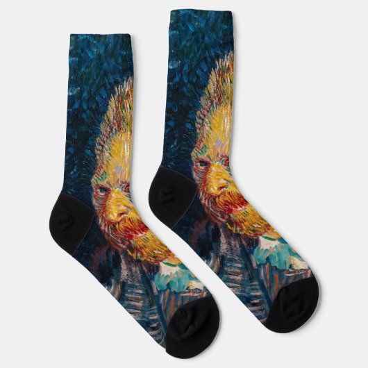 Vincent Van Gogh - Selbstportrait Socken (Rechts)