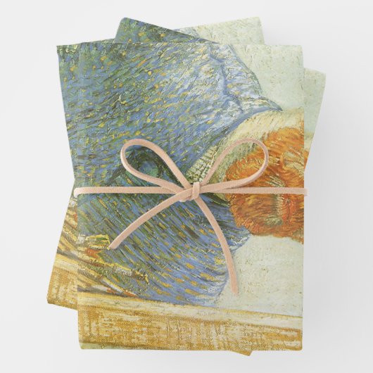 Vincent van Gogh - Selbstportrait vor Easel Geschenkpapier Set (Beispiel)