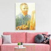 Vincent van Gogh - Selbstportrait vor Easel Leinwanddruck (Insitu (Wohnzimmer))