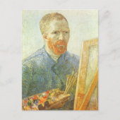 Vincent van Gogh - Selbstportrait vor Easel Postkarte (Vorderseite)