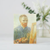 Vincent van Gogh - Selbstportrait vor Easel Postkarte (Stehend Vorderseite)