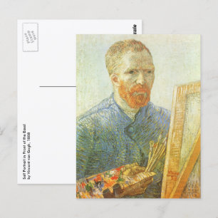 Vincent van Gogh - Selbstportrait vor Easel Postkarte