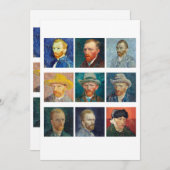 Vincent Van Gogh - Selbstportraits Einladung (Vorne/Hinten)