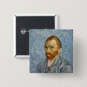 Vincent Van Gogh - Selbstporträt Button (Vorne & Hinten)