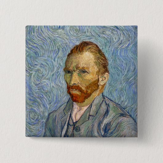Vincent Van Gogh - Selbstporträt Button (Vorderseite)