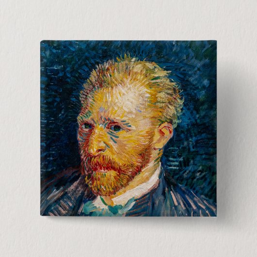 Vincent Van Gogh - Selbstporträt Button (Vorderseite)