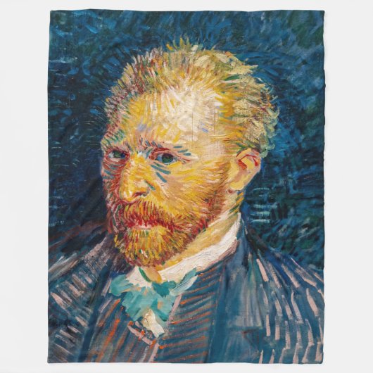 Vincent Van Gogh - Selbstporträt Fleecedecke (Vorderseite)