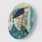 Vincent van Gogh - Selbstporträt mit bandagiertem Große Wanduhr (Winkel)