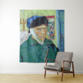 Vincent van Gogh - Selbstporträt mit bandagiertem  Wandteppich (Beispiel)