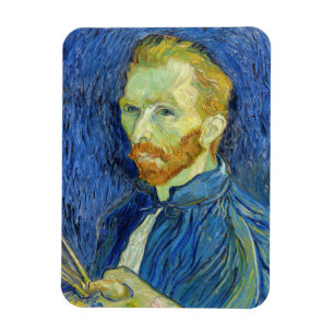Vincent van Gogh - Selbstporträt mit Palette Magnet