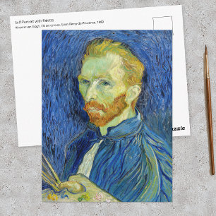 Vincent van Gogh - Selbstporträt mit Palette Postkarte