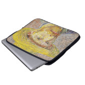 Vincent van Gogh - Selbstporträt mit Strohhut Laptopschutzhülle (Vorne Knopf)