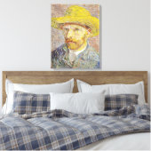 Vincent van Gogh - Selbstporträt mit Strohhut Leinwanddruck (Insitu (Schlafzimmer))