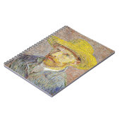 Vincent van Gogh - Selbstporträt mit Strohhut Notizblock (Linke Seite)