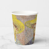 Vincent van Gogh - Selbstporträt mit Strohhut Pappbecher (Rechts)