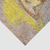 Vincent van Gogh - Selbstporträt mit Strohhut Seidenpapier (Ausschnitt)