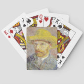 Vincent van Gogh - Selbstporträt mit Strohhut Spielkarten (Rückseite)