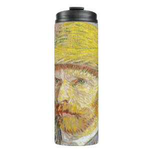 Vincent van Gogh - Selbstporträt mit Strohhut Thermosbecher