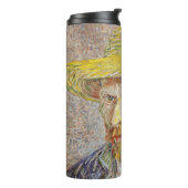 Vincent van Gogh - Selbstporträt mit Strohhut Thermosbecher (Nach links gedreht)