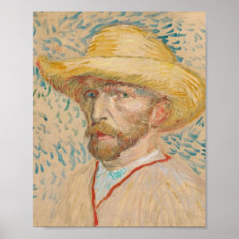 Vincent van Gogh Selbstporträt mit Strohhut V Poster