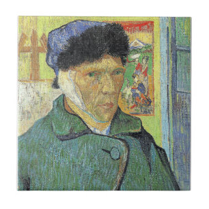 Vincent van Gogh, Selbstporträt mit verbanntem Ohr Fliese