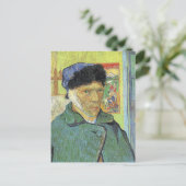 Vincent van Gogh, Selbstporträt mit verbanntem Ohr Postkarte (Stehend Vorderseite)