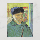 Vincent van Gogh, Selbstporträt mit verbanntem Ohr Postkarte (Vorderseite)